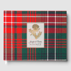 Livro de Visitas de Casamento Wilson Plaid Thistle