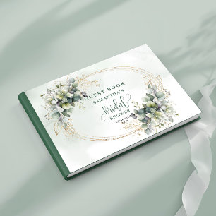 Livro de Visitas de Chuveiro de Noiva com Aquarela