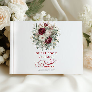 Livro de Visitas de Chuveiro de Noiva Floral Borgo