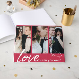 Livro de Visitas de Colagem de Casal 'O Amor é Tud