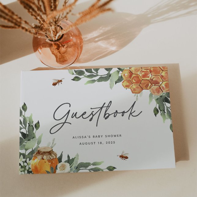 Livro de visitas de evento da abelha da flor de la (Criador carregado)