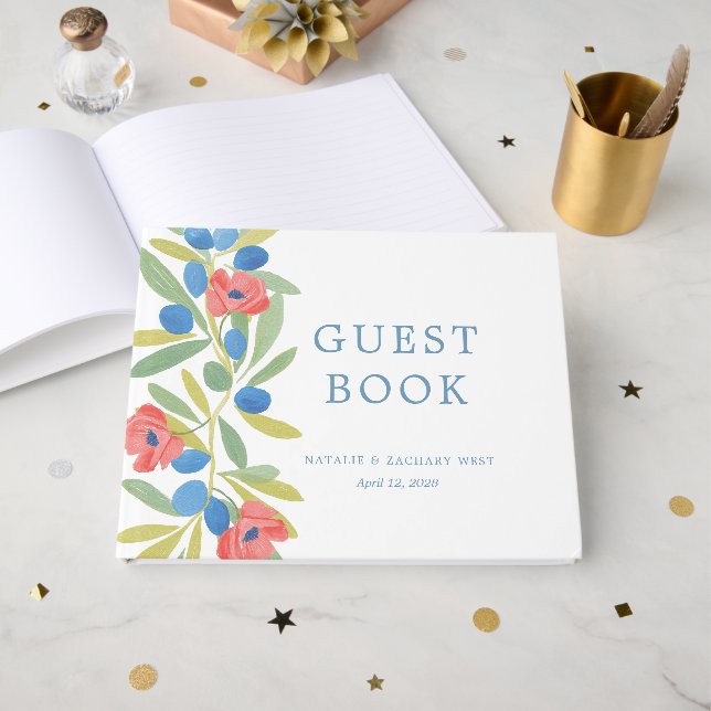 Livro de Visitas de Florais Costeiros e Azeitonas (Frente aberta)
