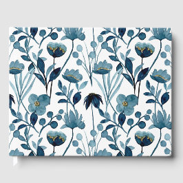 Livro de Visitas de Flores de Aquarela