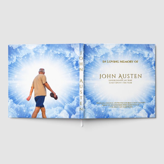 Livro de Visitas de Funeral Editável (Completo)