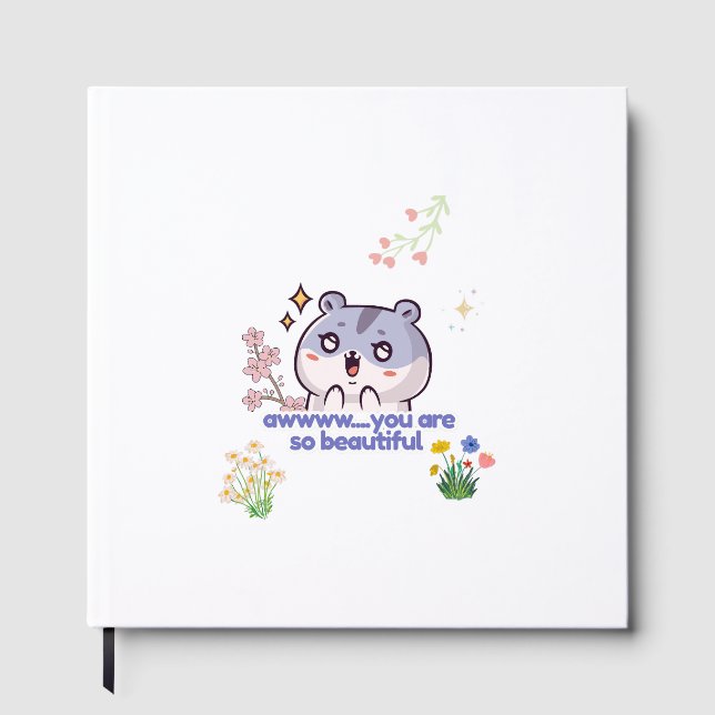 Livro de Visitas de Hamster Estético Fofo (Frente)