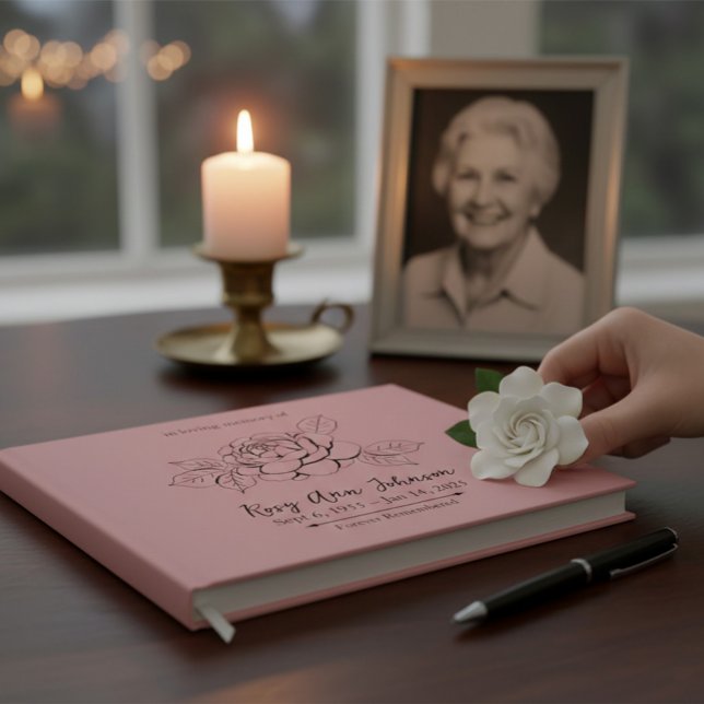 Livro de Visitas de Memorial de Funeral Personaliz (Criador carregado)