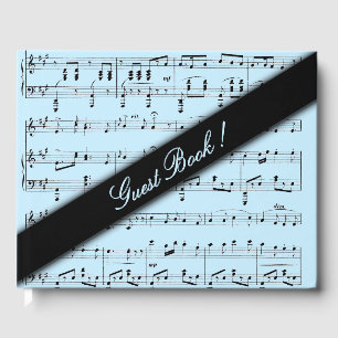 Livro de Visitas de Partitura Azul
