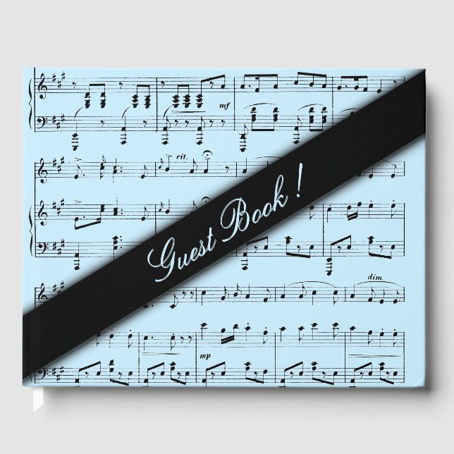 Livro de Visitas de Partitura Azul (Frente)