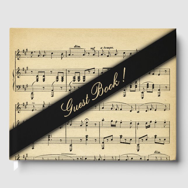 Livro de Visitas de Partituras Antigas de Música (Frente)