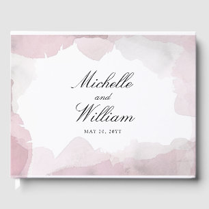 Livro De Visitas Debonair cora o casamento cor-de-rosa