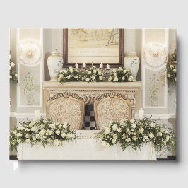 Livro De Visitas Definição de Mesa de Rosas Brancas