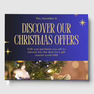 Livro De Visitas Descubra Nossas Ofertas de Natal – Compras de Fim