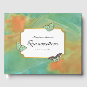 Livro De Visitas Deserto Sudoeste Cores Borboletas Quinceanera