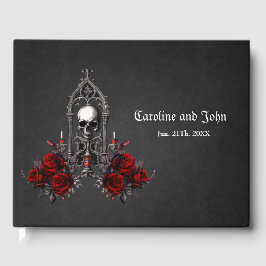 Livro De Visitas Design de casamento gótico e maravilhoso.