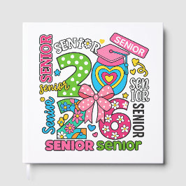 Livro De Visitas Design de Celebração de Senior Colorido