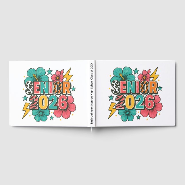 Livro De Visitas Design de Celebração Vibrante de Ano Final (Completo)
