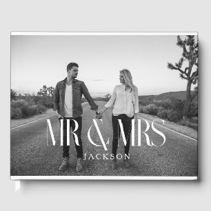 Livro De Visitas Design White, Sr. e Sra.