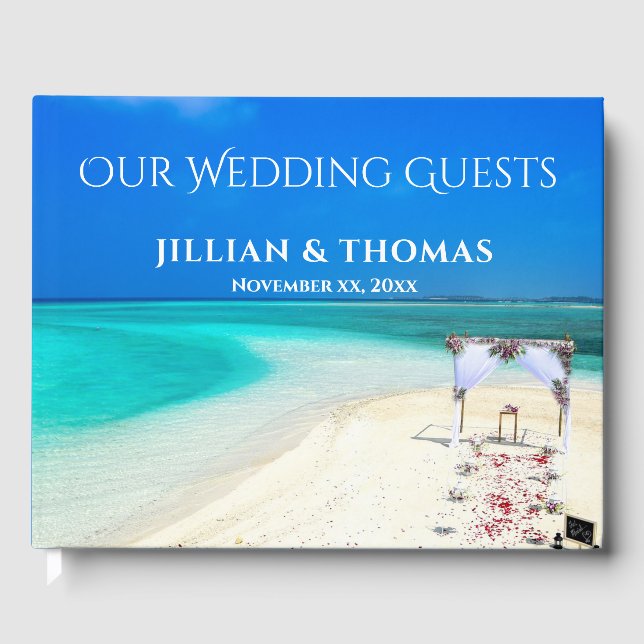 Livro De Visitas Destination Beach Wedding  (Frente)
