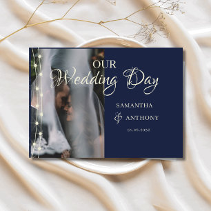 Livro De Visitas Dia de Casamento das Luzes Azuis e de Cordas do Ma