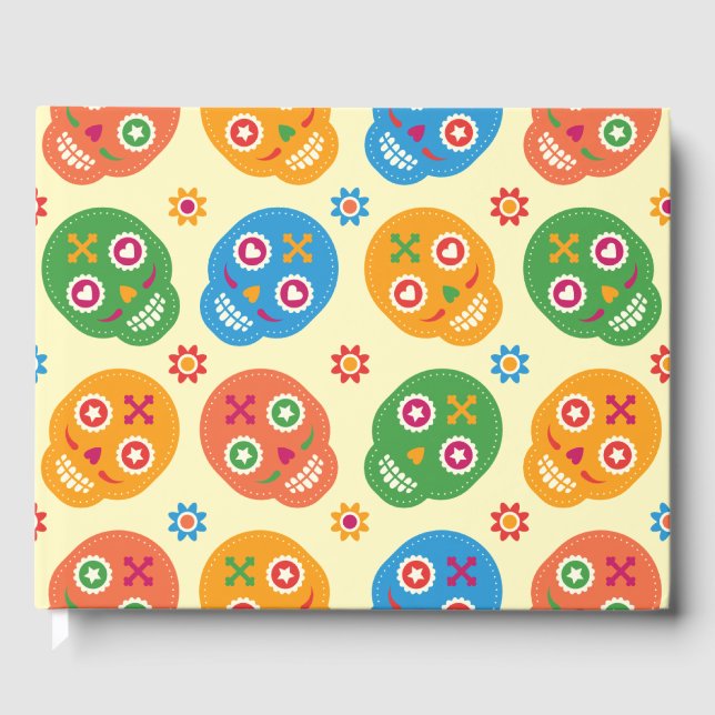 Livro De Visitas Dia De Los Muertos. Dia dos Mortos. Peles de Açúca (Frente)