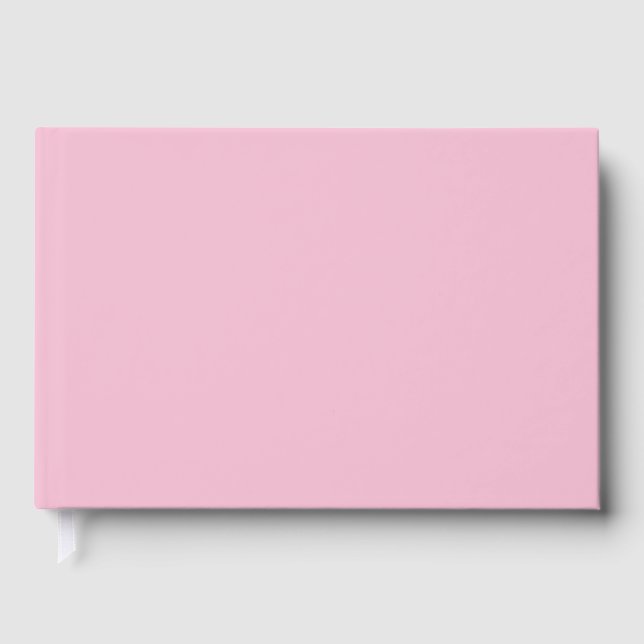 Livro De Visitas Dica de Cor Pastel Rosa Cereja Sólido (Frente)