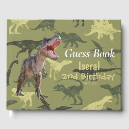 Livro De Visitas Dinossauros T Rex Jurassic World