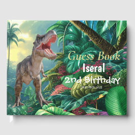 Livro De Visitas Dinossauros T Rex Kids Jurassic World