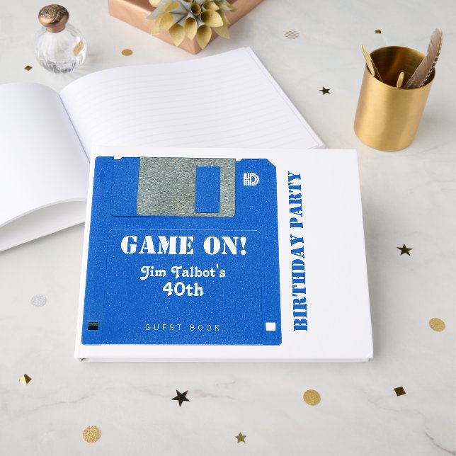 Livro De Visitas Disquete de Aniversário do Jogo Retroativo Persona (Frente aberta)