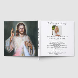 Livro De Visitas Divine Mercy Prayer Catholic Jesus Memorial
