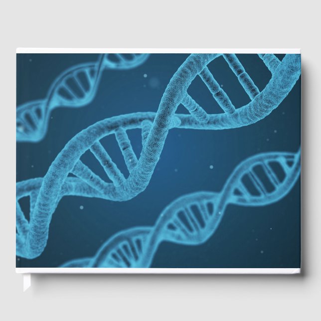 Livro De Visitas DNA Double Helix (Frente)