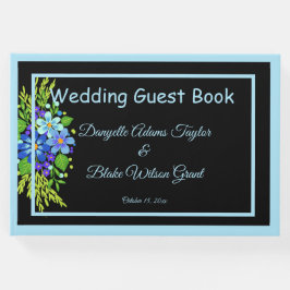 Livro De Visitas Doce, Casamento Floral Azul-País, Recepção