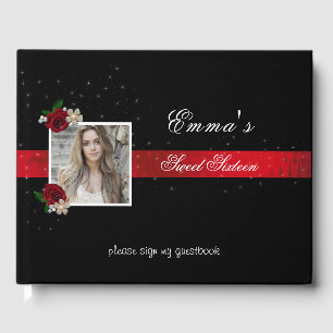 Livro De Visitas Doce Dezesseis, Foto do Red Satin Rosa vermelha Sp