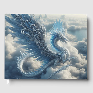 Livro De Visitas Dragão atordoante cercado por áreas de texto de nu