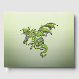 Livro De Visitas Dragão Voador Verde