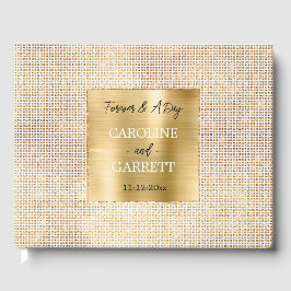 Livro De Visitas Dreamy Glitzy White Glam Sparkle Weds
