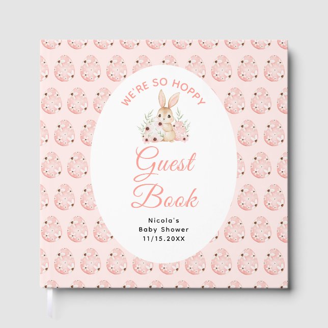 Livro De Visitas Easter Bunny Baby Shower (Frente)