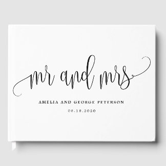 Livro De Visitas EDITABLE COLOR Lovely Calliographic LCC Sr. e Sra.