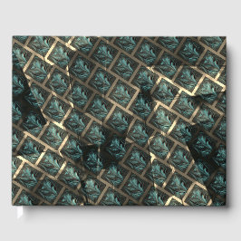 Livro De Visitas Efeito de tijolos de cinzas azuis, sob ponto escur