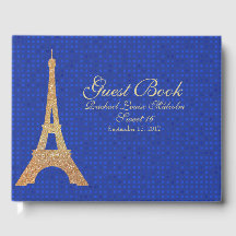 Eiffel Tower Sweet 16 Guest Book