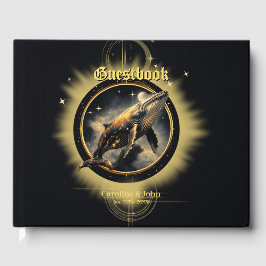 Livro De Visitas elegância cósmica, o ouro, baleia negra