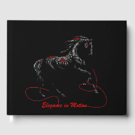 Livro De Visitas Elegância em Movimento Tipografia de Cavalo