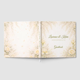 Livro De Visitas Elegant Botanical Wedding Guestbook