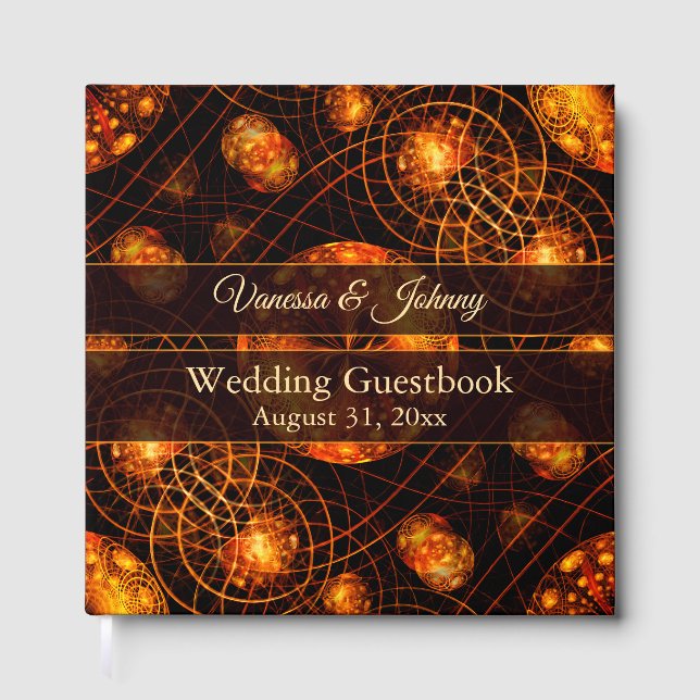 Livro De Visitas Elegant Classic Boho Modern Gold #901 Wedding (Frente)