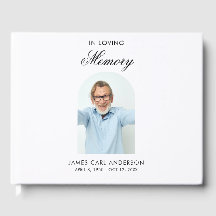 Elegant In Loving Memory Photo White Keepsake