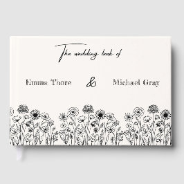 Livro De Visitas Elegant Minimalistic Wedding Guest book