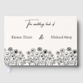 Livro De Visitas Elegant Minimalistic Wedding Guest book