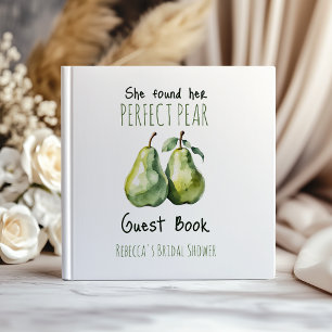 Livro De Visitas Elegante Brunch com Peras Perfeitas para Chá de No