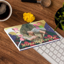 Elegante Floral Minimalista Personalizada Foto Cas