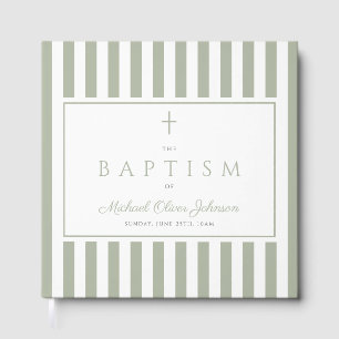 Livro De Visitas Elegante Mestre Religioso Verde Oliva Listras Bati