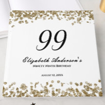 Elegante Minimalista Preto e Dourado Aniversário d